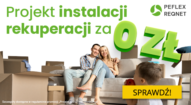 Projekt instalacji rekuperacji za 0 zł